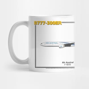 Boeing B777-300ER - Air Austral (Art Print) Mug